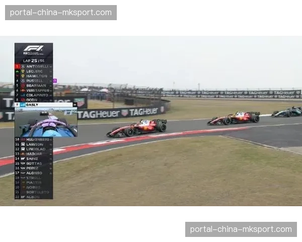 上海国际赛车场：安东内利一号弯超越汉密尔顿，夺回领跑位置的关键瞬间